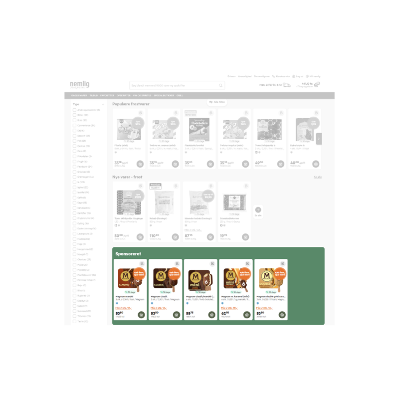 Sponsored Product web view